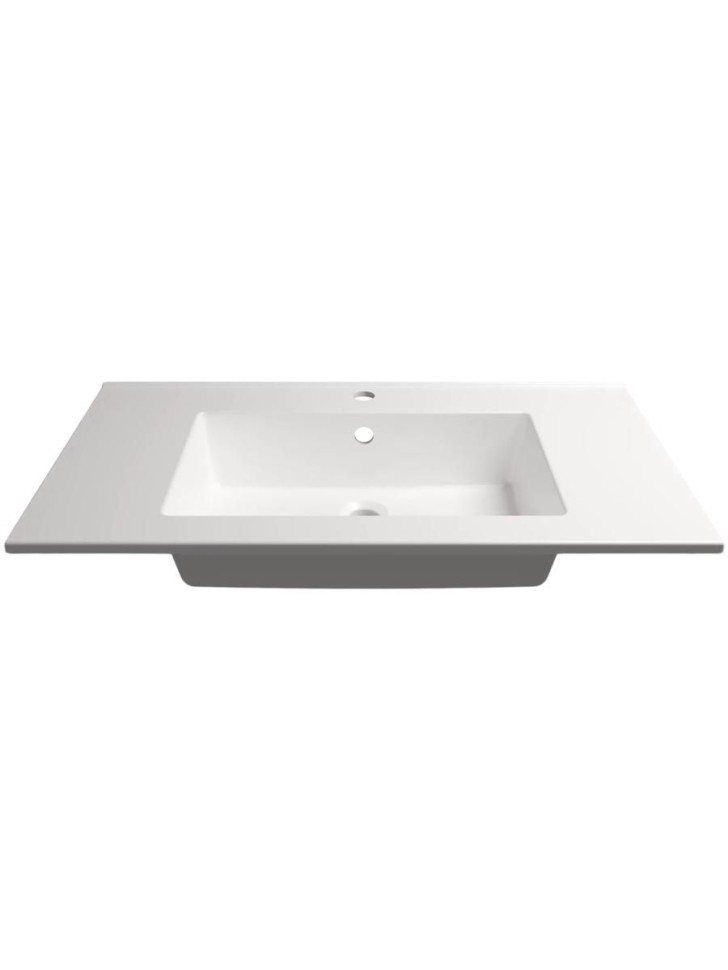 Раковина для ванной 86 см, Uperwood Parma Premium, белая глянцевая                     