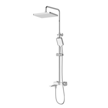 Душевая стойка со смесителем и изливом BelBagno ARDENTE-VSCM-CRM