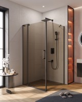 Душевой уголок CEZARES SLIDER-AH-1-80-100/110-BR-NERO