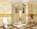 Душевая кабина Niagara Luxe NG-7711GR (90x120х215) низкий поддон(15см),дверь раздвижная,стенки золото,6 мест