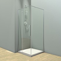 Душевой угол Veconi Rovigo RV-073, 1200х800х1950 хром, стекло прозрачное