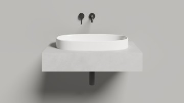 Раковина полувстраиваемая GRECA 645х385х168 S-Stone Матовое