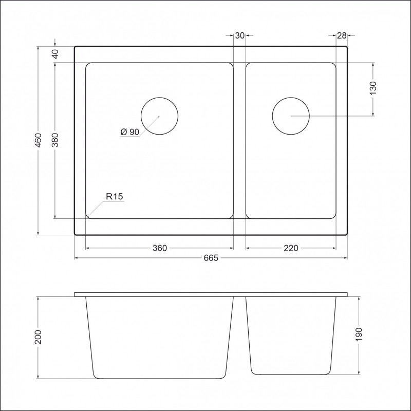 Мойка EMAR EMQ-2665.PL EMQ-2665.PL Оникс