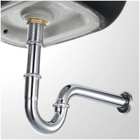 Сифон для раковины Ceramalux BC-068 нержавеющая сталь