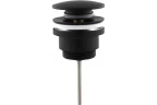 Донный клапан универсальный Clik-clak VEGA V1072U-MB черный матовый для раковины