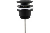 Донный клапан универсальный Clik-clak VEGA V1072U-MB черный матовый для раковины