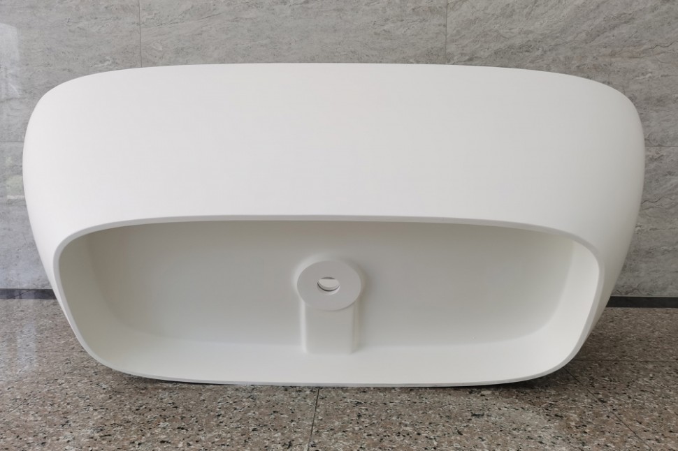 Ванна из искусственного камня ABBER Stein AS9632 белая матовая
