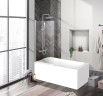 Душевая шторка на ванну BelBagno UNO-V-1-90/150-C-Cr