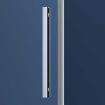 Душевая дверь Софт (Soft) VDS-3SO130CLB, 1300, черный, стекло прозрачное