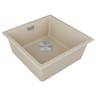 Мойка LUMI 45UNI-SKEW, IT-GRANIT, LU45SK-LA, латте, 455х440, Paulmark