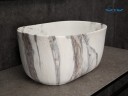 Раковина Gid Mnc9302 54481 накладная под камень матовая 45x32x22