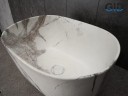 Раковина Gid Mnc9302 54481 накладная под камень матовая 45x32x22