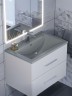 Раковина для ванной кварцевая Uperwood Foster Quartz 70х45,5х17,5 см, серая матовая, бетон