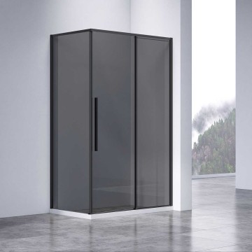 Душевой уголок Слим-Н (Slim-N) VSR-4SN9013CGB, 1300*900, черный, стекло тонированное