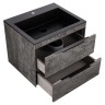 База под раковину Chiara 2D 600 подвесная, 2 выкатных ящика soft-close, G.Stone