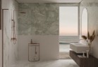 Душевая стойка Вилла (Villa) VSFS-1VL1BC с изливом, брашированная медь