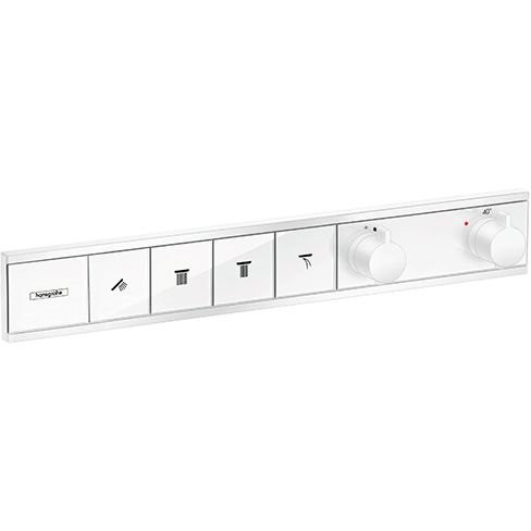 Термостат Hansgrohe RainSelect для душа, 4 источника, внешняя часть, цвет: белый матовый 15382700