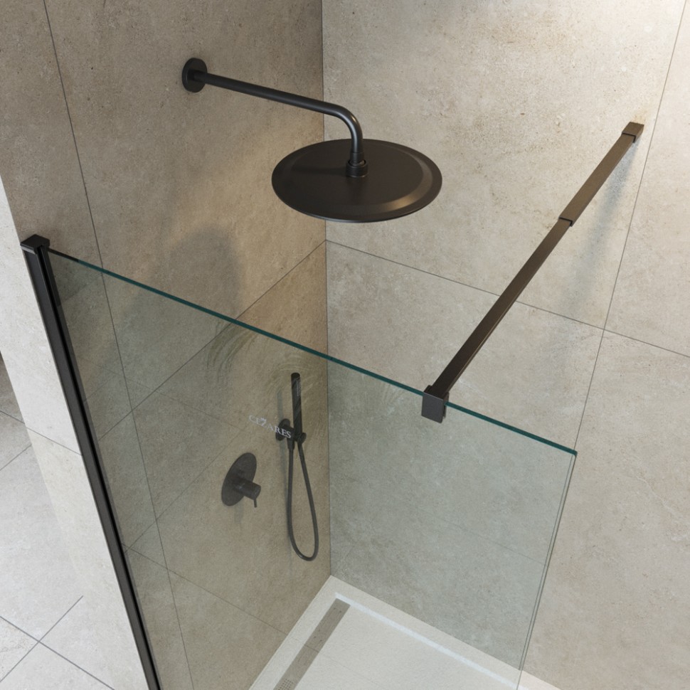 Душевая перегородка CEZARES LIBERTA-L-1-110-C-NERO