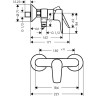 Смеситель для душа Hansgrohe Talis E хром (71760000)