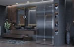 Душевое ограждение Ambassador Diamond 12011109 (90х90х200) квадрат,хром,стекло прозрачное,распашная-складная,1 место