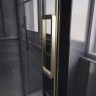 Душевая дверь Veconi Premium Trento PTD-40G, 1400х2000, брашированное золото, стекло прозрачное