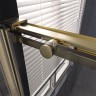 Душевая дверь Veconi Premium Trento PTD-40G, 1400х2000, брашированное золото, стекло прозрачное