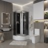 Душевая кабина Niagara Classic NG-3503-14BKT (80х80х210) средний поддон(26см),стекло тонированное,4 места