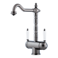 Смеситель для кухни Omoikiri Amagasaki-SI латунь/античное серебро