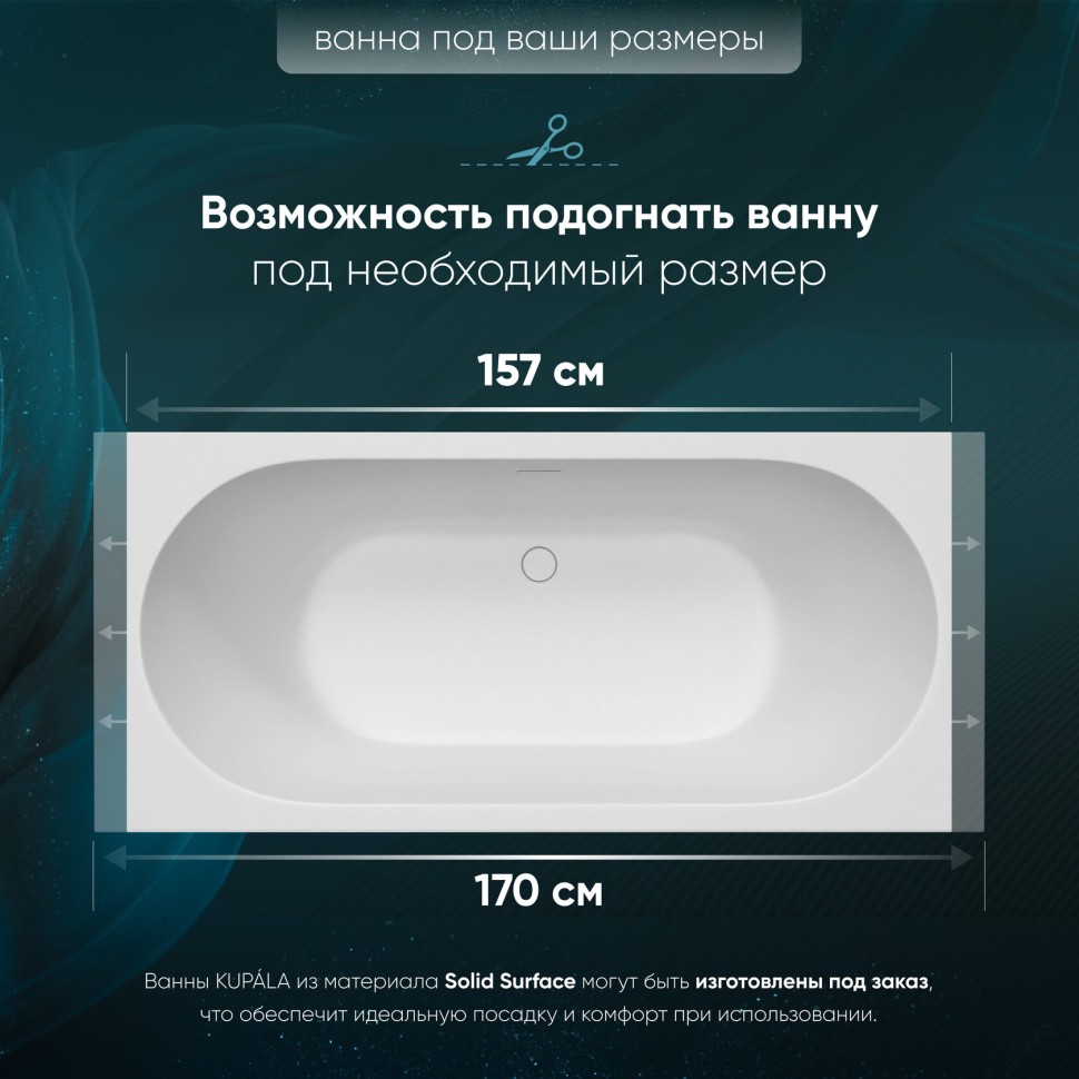 LONO Ванна для встраивания 1700х700х600 мм
