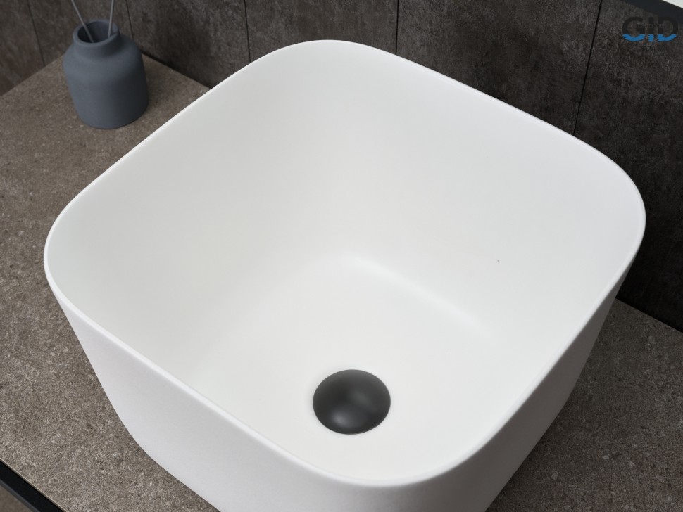 Раковина Gid N9301wg 51234 накладная белая 36x36x25.5