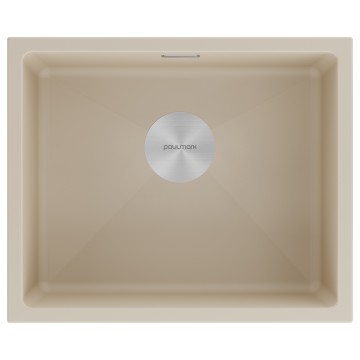 Мойка LUMI 55UNI, IT-GRANIT, LU55-LA, латте, 555х460, Paulmark