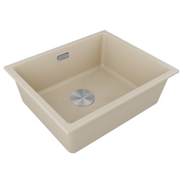 Мойка LUMI 55UNI, IT-GRANIT, LU55-LA, латте, 555х460, Paulmark