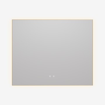 Зеркало Vincea LED VLM-4F100BG-2 1000х800 c сенсорным выключателем, антизапотевание, брашированное золото