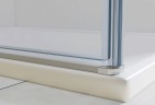 Душевой уголок Extra VSR-1E901090CLGM, 900/1000*900, вороненая сталь, стекло прозрачное
