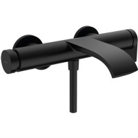 Смеситель Hansgrohe Vivenis для ванны, настенный, цвет: черный матовый 75420670