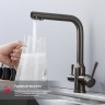 Смеситель Raglo для кухни с подключением к фильтру питьевой воды R81.61.09 Графит