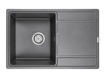 Мойка FLUGEN 50-780, IT-GRANIT, PM217850-DG, графит, 780х500 мм, Paulmark