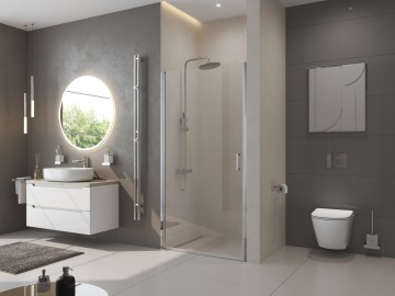 Душевая дверь BelBagno UNO-B-1-90-CH-Cr
