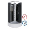 Душевая кабина Niagara Classic NG-3503-14BKTG (80х80х210) средний поддон(26см),стекло тонированное,4 места