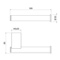 Бумагодержатель Timo Luiro 18541/17 золото матовое