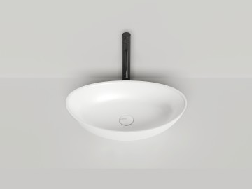 Раковина накладная NOEMI 560х340х150 S-Sense Глянцевое