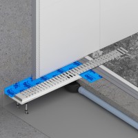 Душевой лоток TIMO Drain System 900 с вставкой "lines", Хром