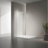 Душевая перегородка Veconi Korato KR-72, 1000x2000, хром, стекло прозрачное New