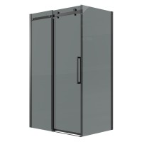 Боковая стенка Grossman Classic 200.K33.04.100.21.10 (100х195) черный матовый,стекло тонированное, 1 место