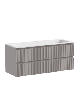 Тумба подвесная SANCOS Snob T 1195х445х500, c двумя ящиками оснащенными доводчиками, Doha Soft, арт.SNT120SM