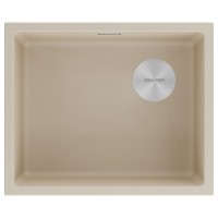 Мойка LUMI 55UNI-SKEW, IT-GRANIT, LU55SK-LA, латте, 555х440, Paulmark