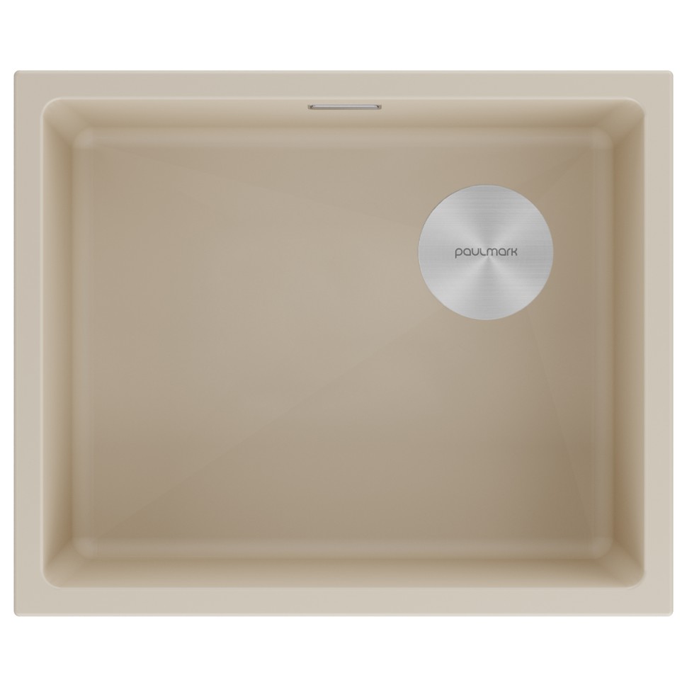 Мойка LUMI 55UNI-SKEW, IT-GRANIT, LU55SK-LA, латте, 555х440, Paulmark