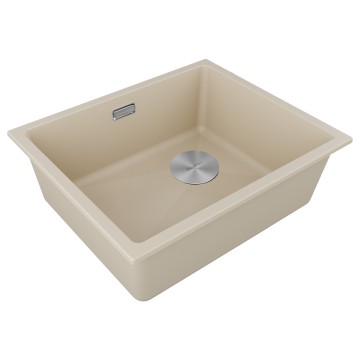 Мойка LUMI 55UNI-SKEW, IT-GRANIT, LU55SK-LA, латте, 555х440, Paulmark