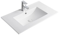 Раковина Gid 9075e 71103 встраиваемая сверху белая 76x46.5x17