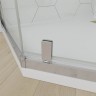 Душевой угол Veconi Ottimo P10 CH, 900x900x1900, хром, стекло прозрачное
